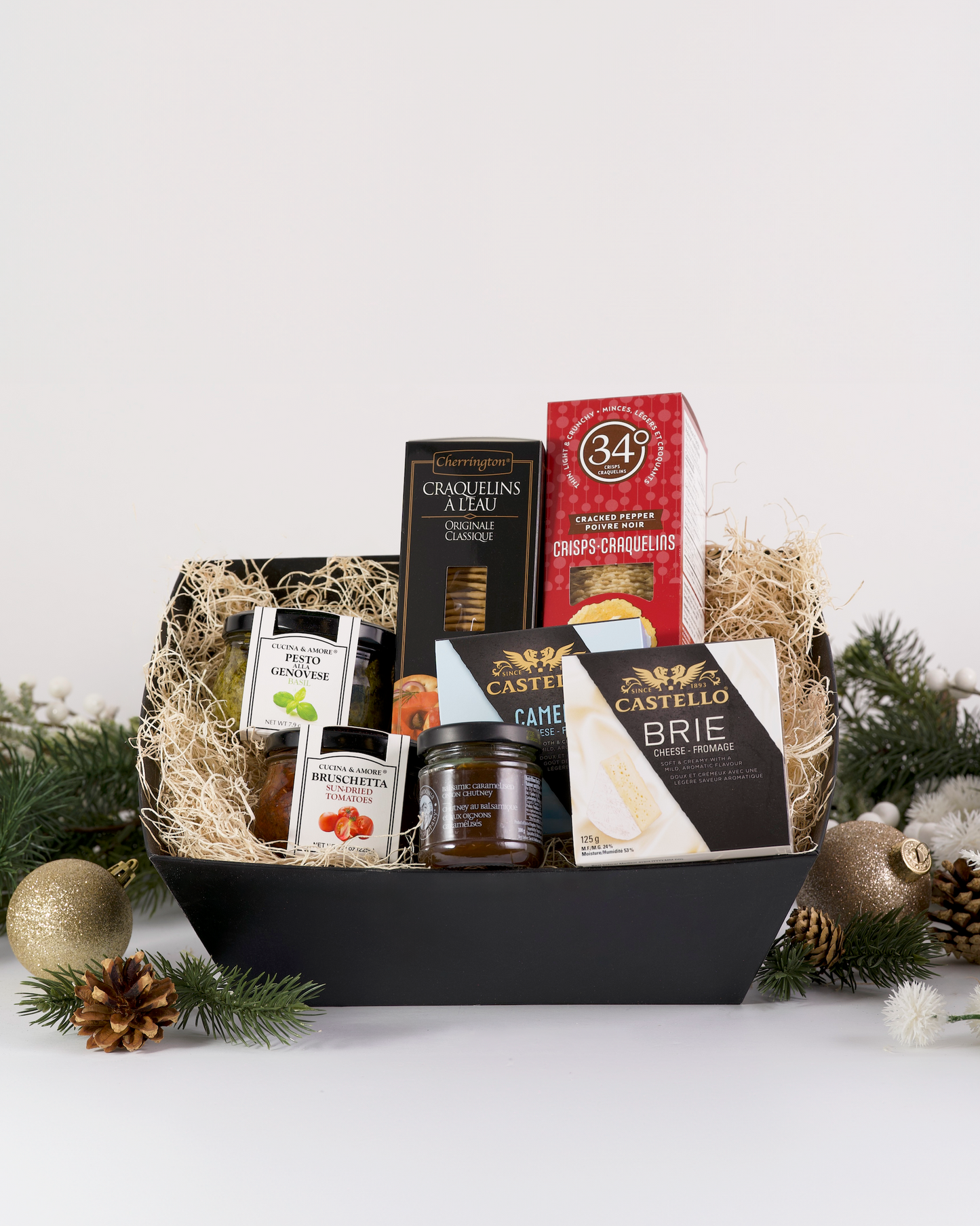 Savoury Wine & Cheese Gift Basket