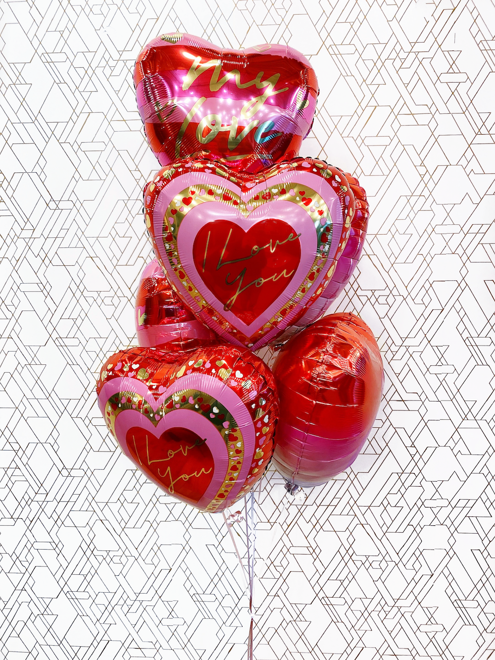 Signature "I Love You" Valentines Day Hearts Bouquet