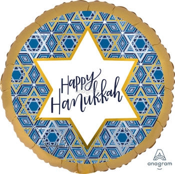 Happy Hanukkah - Helium Balloon