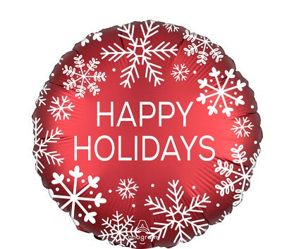 Happy Holidays - Helium Balloon