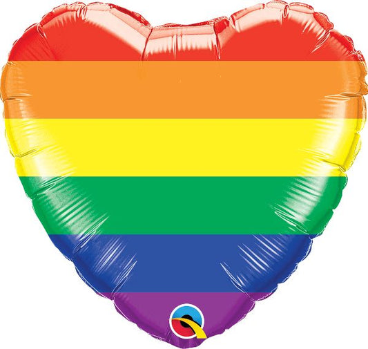 18in Rainbow Heart