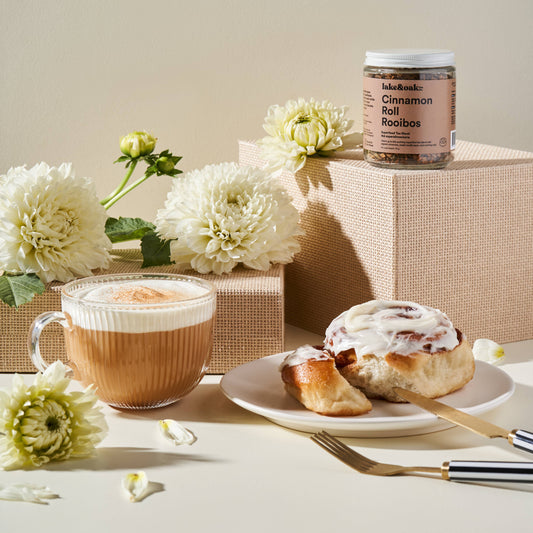 Cinnamon Roll Rooibos - Superfood Tea Blend: Glass Jar