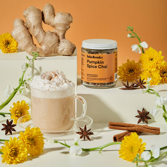 Pumpkin Spice Chai -  Superfood Tea Blend: Glass Jar