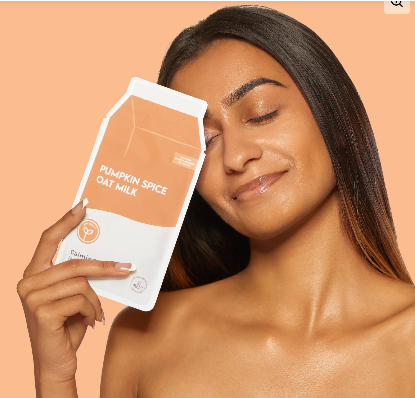 Pumpkin Spice Oat Milk Hydrating Plant-Based Milk Sheet Mask