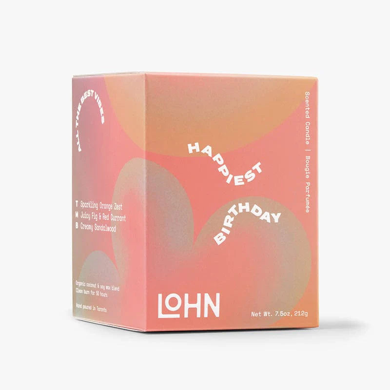 LOHN Birthday Candle - Champagne & Orange Zest