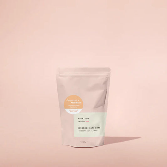 Grapefruit + Mandarin Detoxifying Bath Soak: 4oz Mini - Midnight Paloma