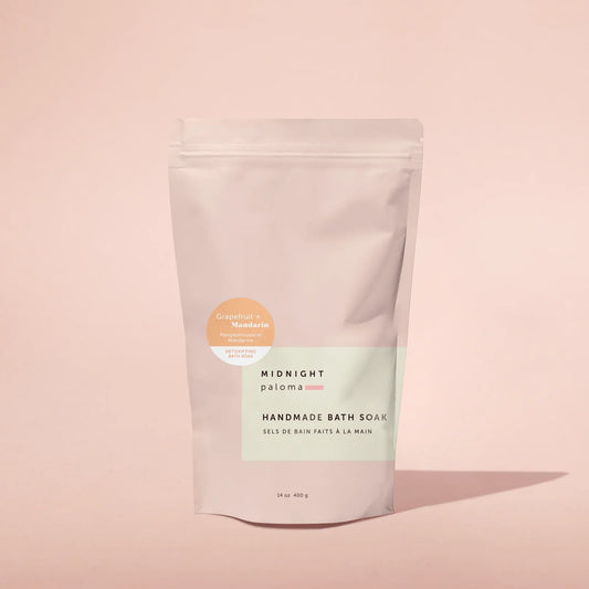 Grapefruit + Mandarin Detoxifying Bath Soak: 14oz - Midnight Paloma