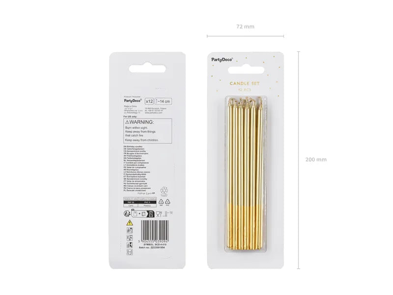 Gold Tall Candles