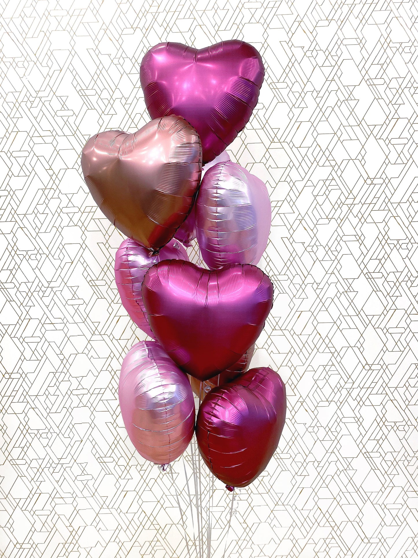 Romantic Hearts Balloon Bouquet