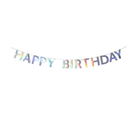 Happy Birthday - Holographic Banner