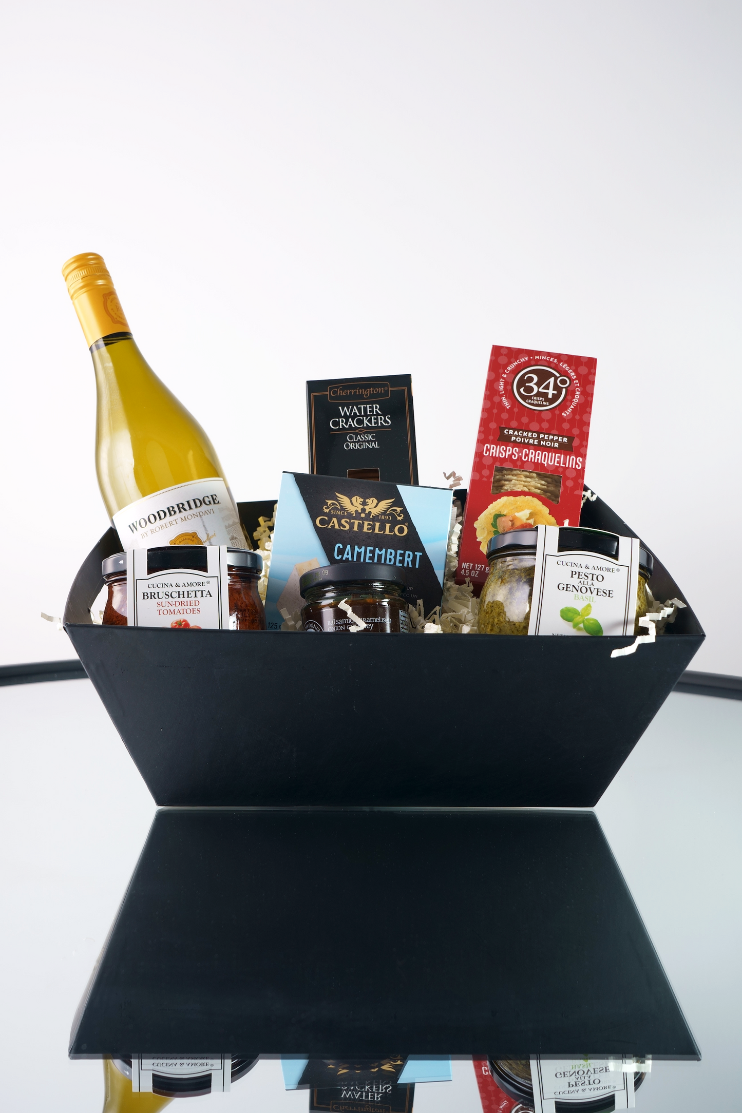 Savoury Wine & Cheese Gift Basket